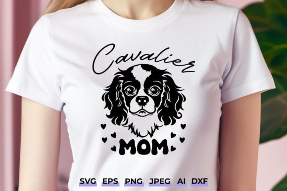 Cavalier Mom SVG - Cavalier King Charles
