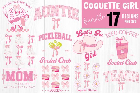 Coquette Girly Mama Mom SVG Bundle