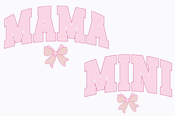 Coquette Mama Mini Mom SVG PNG Mothers