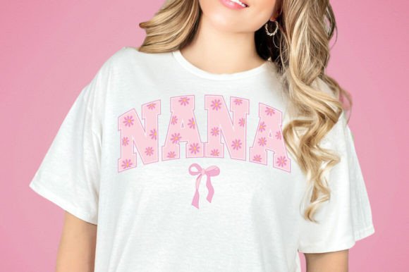 Coquette Nana Mama Mom SVG PNG Flowers