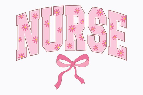 Coquette Nurse Mama Mom SVG PNG Pink