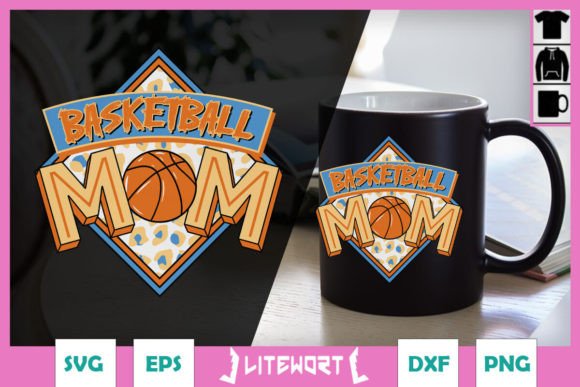 Retro Basketball Mom SVG