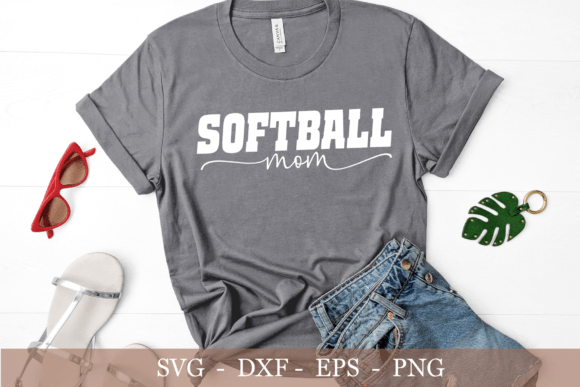 Softball Mom SVG PNG, Mom SVG, PNG File