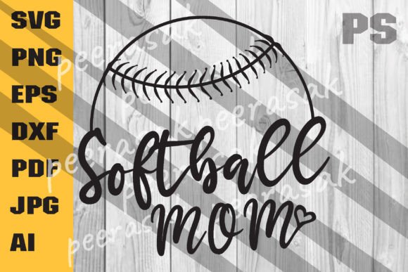 Softball Mom SVG, Softball