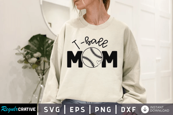 T-ball Mom SVG Design