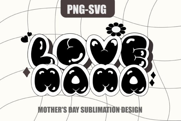 Vintage Mom SVG PNG: Retro Mother’s Day Charm