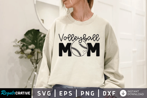 Volleyball Mom SVG Design